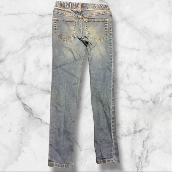 Cherokee Girls Size 6 Blue Jeans Denim Blend Elastic Waist - Picture 2 of 13